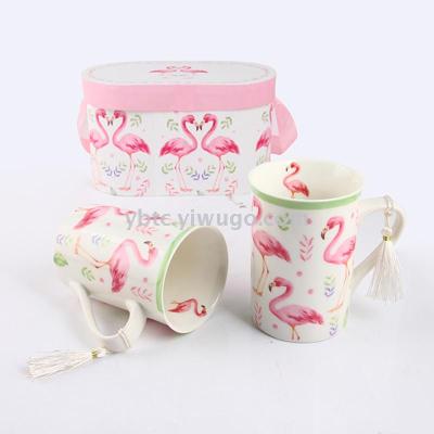 Ceramic water cup tea cup double CPU on the cup daily necessities handicraft home kitchen supplies tea cup wedding wholesale custom