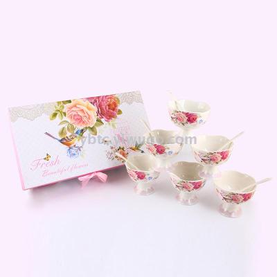High Foot Small Dessert Wine Glass Drink Cup Ice Cream Cup Household Ice Cream Cup Drink Cup Dessert Cup Mousse Cup Jelly Cup