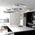 2 Ring Crystal Chandelier LED Light Fixtures Pendant Lighting Chrome Ceiling Lamp Hanging Lights for Living Room