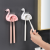 Flamingo toothbrush holder, toilet, non - perforated express toothbrush holder, toothbrush holder, toothbrush rack wall hanging