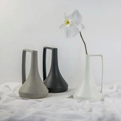 Wanzi ceramic art matte light modern wind ceramic vase decoration living room TV cabinet bedroom decoration
