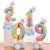 Yuyue paper aluminum foil balloon 16 \\\"0 to 9 digital balloon party wedding decoration balloon creative shape