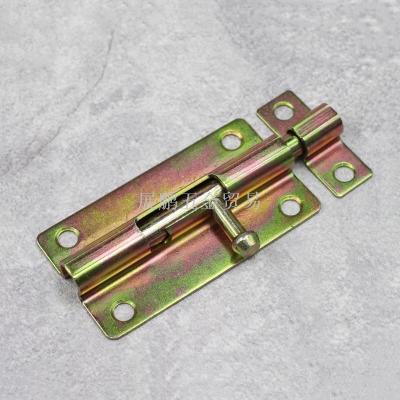 South American bolt square pipe bolt copper-plated galvanized door and window hardware 1.5\