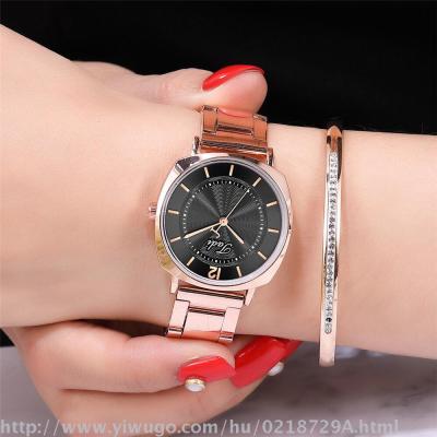 The new steel band ladies sun pattern ladies high-end watch