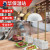 New Fashion Marble Buffet Heat Preservation Lamp Cooked Barbecue Pizza Heat Preservation Lamp Insulation Electric Heating Tableware