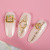 Japanese Style New Nail Ornament Metal Alloy Diamond Super Flash AB Rhinestone Triangle Hollow Pearl Nail Crystal