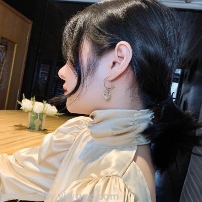 Korean Stud Earrings High-Grade Pearl Earrings 2020 New Trendy Graceful Online Influencer Fashionable All-Matching Rhinestone Ear Jewelry Women