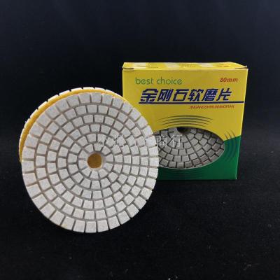 High quality diamond soft grinding pieces dry and wet dual-use 80 stone marble jade polishing surface refurbishment 