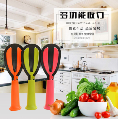 Multi-function non-stick rice spoons plastic rice spoons can be vertical rotating rice washing rice sheng rice spoon