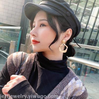 Autumn and Winter Earrings Women's New Trendy Korean Elegant Trending Unique Earrings Long Earrings Slim Face Earrings