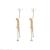 New Sense of Quality Three-Dimensional Crystal Long Fringe Earrings Exquisite Silver Pin Earrings Women's Elegant Ladies Style Eardrops