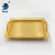 Factory Direct Sales Home Electroplating Rectangular Tray Customized Alloy Decoration Wedding Cake Plate Fruit Plate