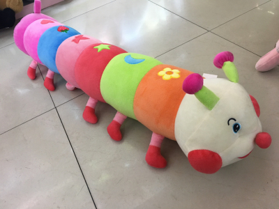 Factory Direct Sales Foreign Trade New Caterpillar Plush Toy Cushion Long Pillow Cute Doll Gift Can Be Customized