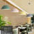 Modern and simple creative semicircle restaurant chandelier office hotel industrial wind hotpot shop engineering lamp 
