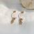 Silver Needle Trendy Earrings Graceful Online Influencer Sense of Quality Bear Earrings Female Personality Sterling Silver Needle Ear Jewelry New Fashion