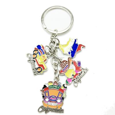 Columbia map key chain chain car key chain bottle open key chain bird hat key chain