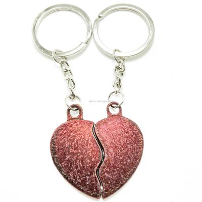 Key chain heart valentine's day key chain pendant gift magnet red heart souvenir