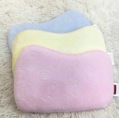 Print cross border baby products baby pillow anti-deviation head set penetrable breathable pillow baby pillow
