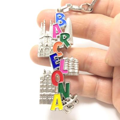 Barcelona key chain Spain key chain Barcelona tourist souvenir hanging gift