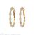 High-Grade Rhinestone Silver Pin Ear Ring round Ring Earrings 2020 Trendy Net Red Graceful European and American Personalized and Exaggerated Earrings Female