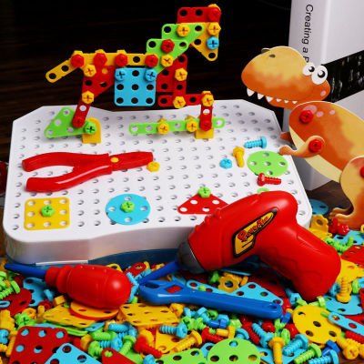 Children's Screw-Twisting Assembled Toy Set Educational Boy's Toolbox Baby Child Intelligence Development Engineering Car