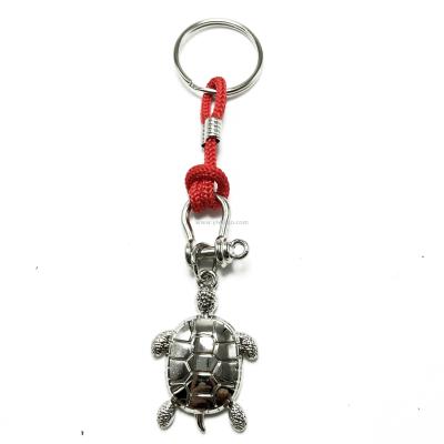 Morning key chain key chain gift laser relief turtle three-dimensional turtle tourism souvenirs