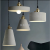 Industrial LED Concrete Pendant Chandelier Hanging Lamp Shade 1 Light Fixtures for Dining Room Kitchen Hallway