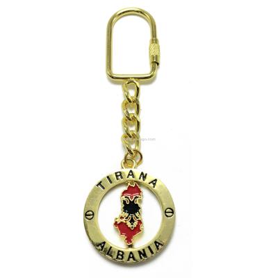 Albanian flag key chain eagle key chain G ring turn key chain tourist souvenir