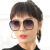 2020 new insta street photo web celebrity sunglasses female Korean version of fashion move irregular sunglasses large metal frame glasses