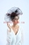 Instagram's new hot selling oversized exaggerated party dress hair accessories racing festival gauze hat