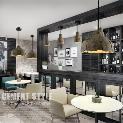 LOFT retro creative personality cement chandelier art restaurant bar clothing shop cafe