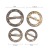 High quality natural coconut ring circle button