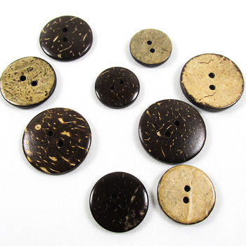 Natural 2 holes coconut shell buttons for garment decoration wholesale