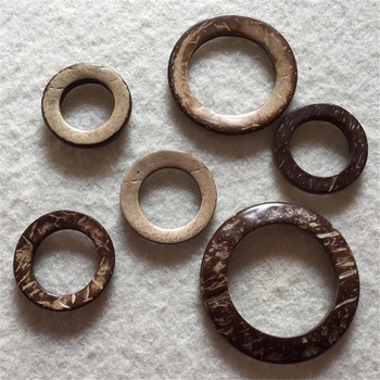 High quality natural coconut ring circle button