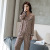 Spring 2020 women's nightgown ice silk satin can be worn outside the home long-sleeved trousers two-piece suit