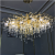 Living Room Chandelier Hong Kong Style Light Luxury Crystal Creative Aluminum European Art Bedroom Chandelier Nordic Post-Modern Chandelier