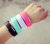 Plastic Watchband Magnetic Buckle Self-Removable Red Light Led Bracelet Watch