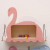Ins hot style creative wooden swan shelf partition Nordic wind storage wall