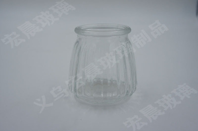 Manufacturers direct multi - capacity vertical pudding glass pudding bottle wooden stopper, plastic lid