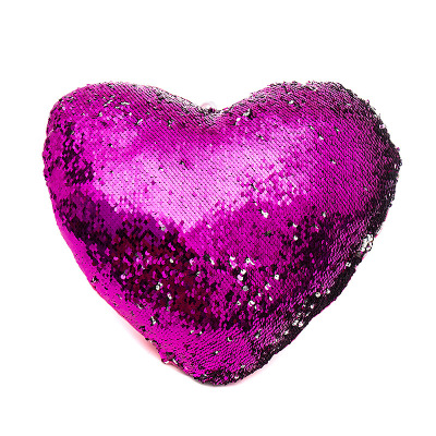Amazon Sequinned Love Pillow Upholstery for Office Chair Backs and Loafers