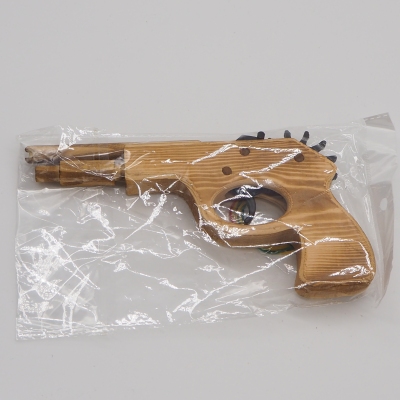Wooden Pistol Toy Gun Rubber Band Gun Belt Tire Gun Wooden Toy Gun Shot Belt Tire Pistol Continuous Pistol