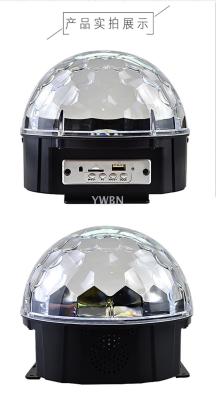 00009 high-end MP3 bluetooth has a key 9 color crystal magic ball