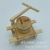 Factory Direct Sales Wooden Good Luck Comes Grinding Wooden Antique Stonewashed Mini Farm Tools Geomancy Decoration