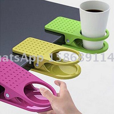 Slingift Drinking Cup Holder Clip Table Bottle Cup Clip Glass Clamp Water Coffee Mug Holder Clip Office Gardgets