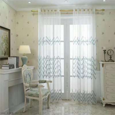 Mesh Curtains Simple Modern Curtain Finished White Yarn Nordic Bedroom Living Room Balcony Window Screen Ins Cyber Celebrity Style Fresh Bay Window