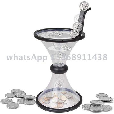 Vortex Coin Piggy Bank for Kids Adults Fun Money Savings Bank That Spins Loose Change for Boys Girls Toddlers