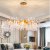 Post-Modern Golden Crystal Chandelier Nordic Light Luxury and Simplicity Creative Villa Project Home Bedroom Dining Room