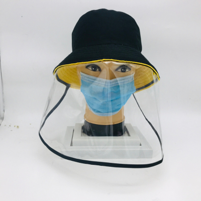 Hat Imitation Shield Face Mask Cap Comprehensive Protective Mask Removable Wind Sand Bucket Hat Boys and Girls Adult