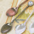 Round Drill Retro Spoon Coffee Spoon Ice-Cream Spoon/Jam Spoon Minor Dessert Spoon (Jy04)