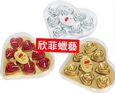 Scented shaped round aluminum shell smokeless tea wax valentine's day Christmas craft